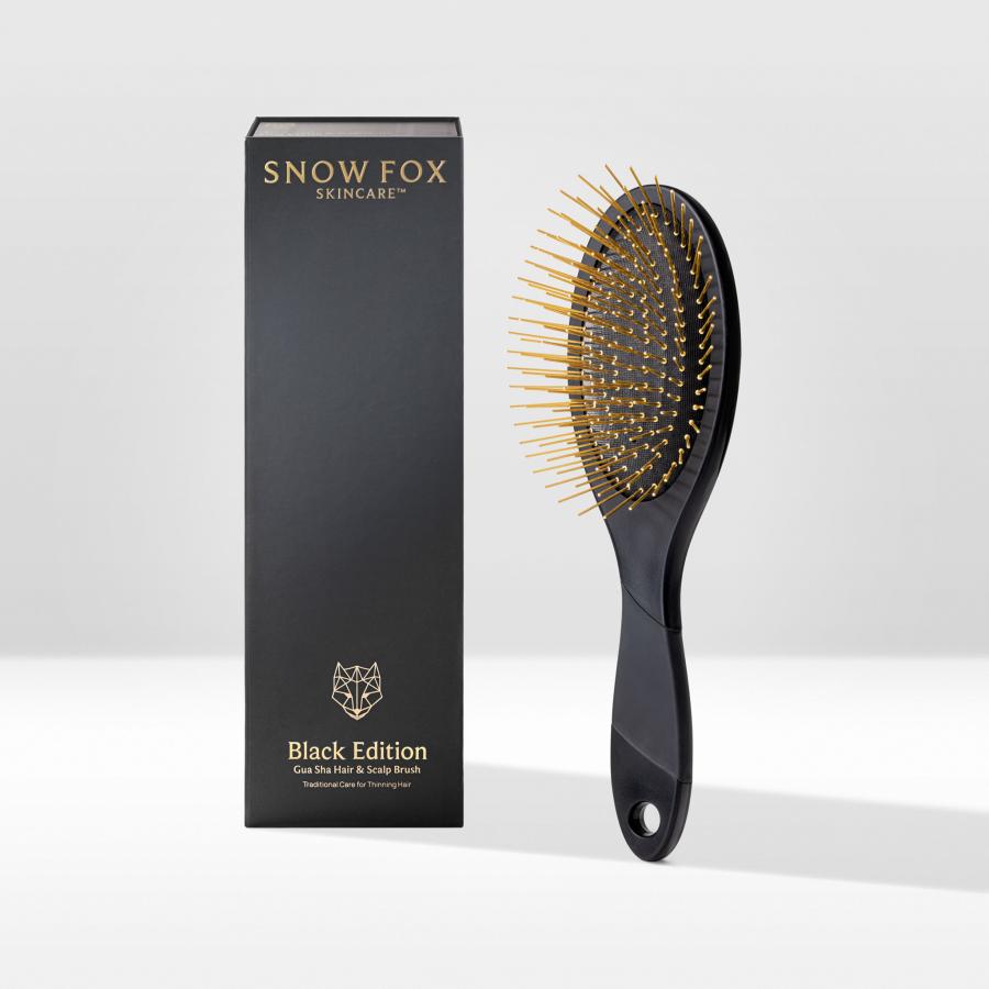SNOW FOX SKINCARE NEW プレミアム FOX カッサ ヘアブラシ ホワイト