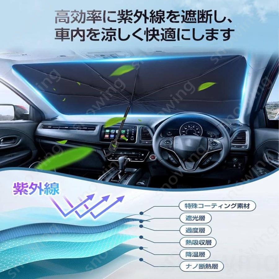 シトロエンベルランゴ車用サンシェード傘タイプ｜遮光・断熱・UVカット
