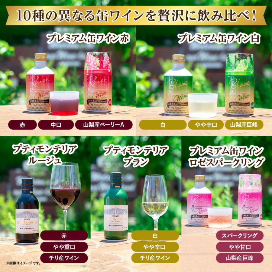 北国からの贈り物 缶ワイン 欲張り10種 飲み比べセット 計20本 赤 白