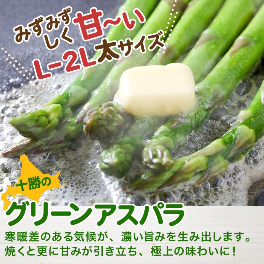 北国からの贈り物 (5月下旬-6月中旬) 北海道産 グリーンアスパラガス L