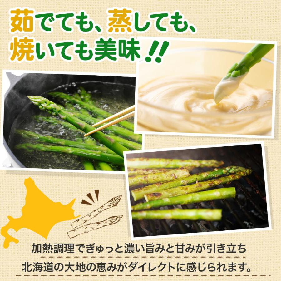 北国からの贈り物 (5月下旬-6月中旬) 北海道産 グリーンアスパラガス L