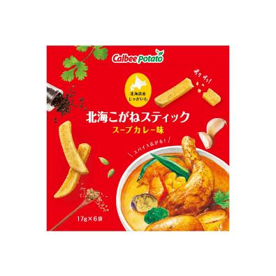 北海こがねスティック スープカレー味 カルビーポテト 18ｇ ６袋入 Cpf0036 スノウショップ 通販 Yahoo ショッピング