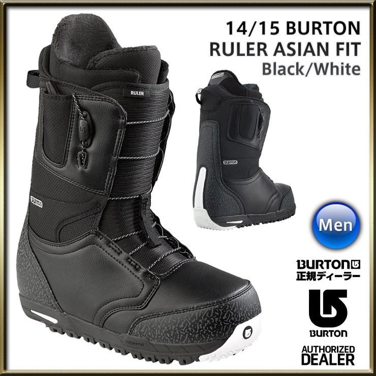 【展示品在庫処分】14/15 2015 BURTON バートン RULER ASIAN FIT ルーラー Black/White｜snowtown