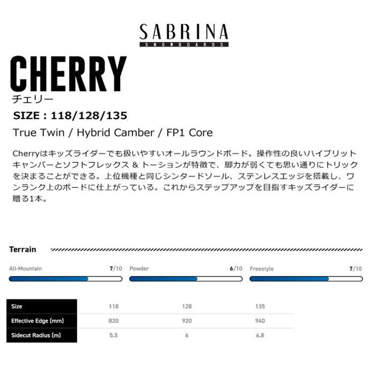 25-26 SABRINA サブリナ CHERRY チェリー キッズ ジュニア