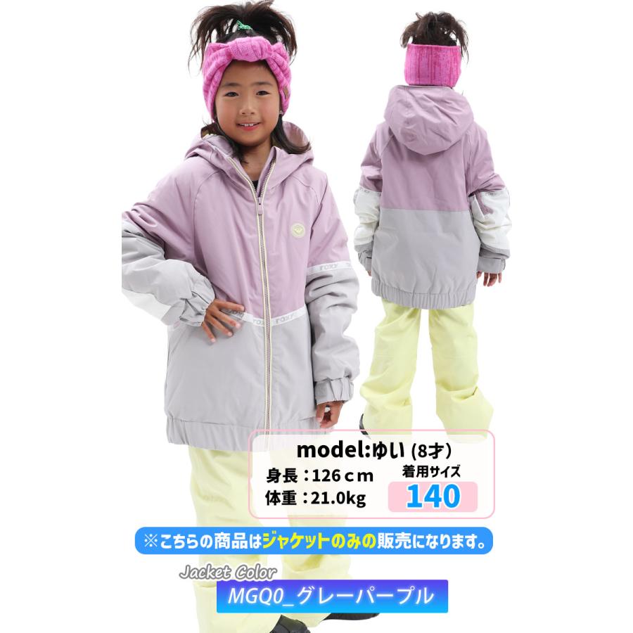 25-26 ROXY ロキシー HEKLA ICE GIRL JK キッズ ジュニア スノーボード ジャケット_4