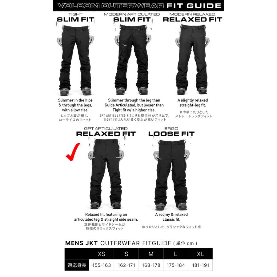 24-25 VOLCOM ボルコム L GORE-TEX PANT エル ゴアテックス パンツ スノボー スノーボード スキー ウェア G1352505_13