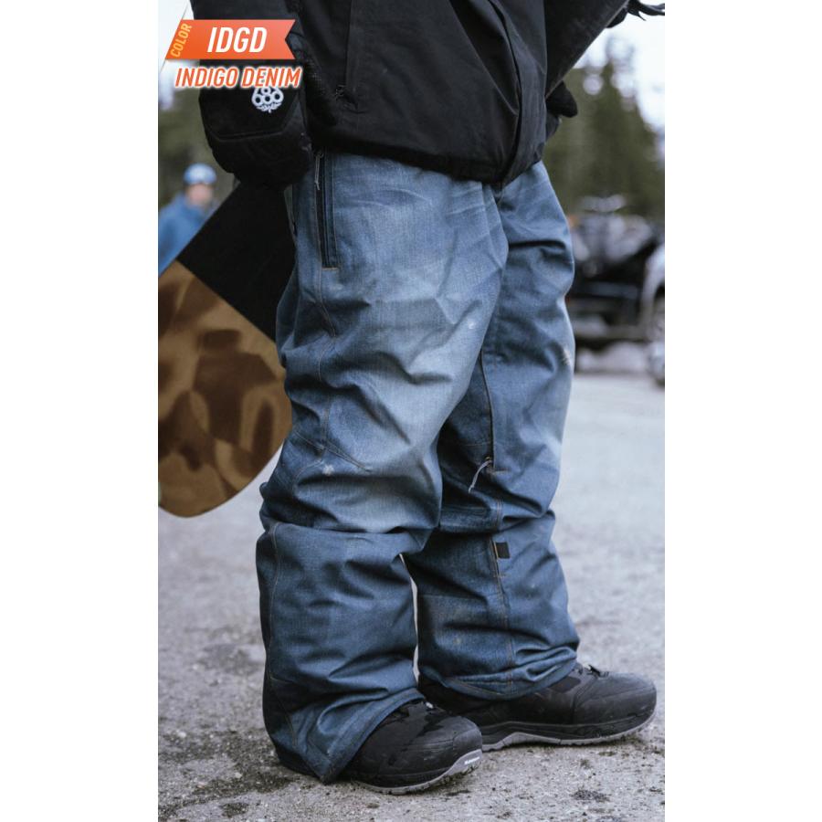 【686 ロクハチ】スノーボードウェアパンツ ズボン デニム柄 メンズ 686（シックスエイトシックス） 25-26 686 DECONSTRUCTED DENIM PANT