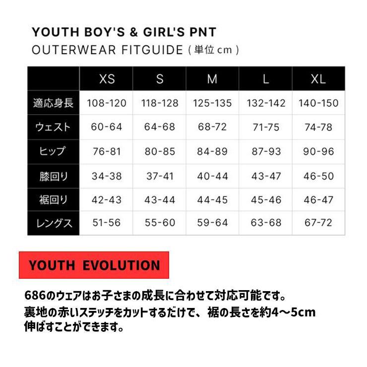 686（シックスエイトシックス） 24-25 686 スノーボードウェア キッズ