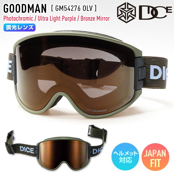 DICEゴーグルGOODMAN OLVカラー新品未使用 DICE（ダイス） 2026 DICE GOODMAN グッドマン スノーボード ゴーグル