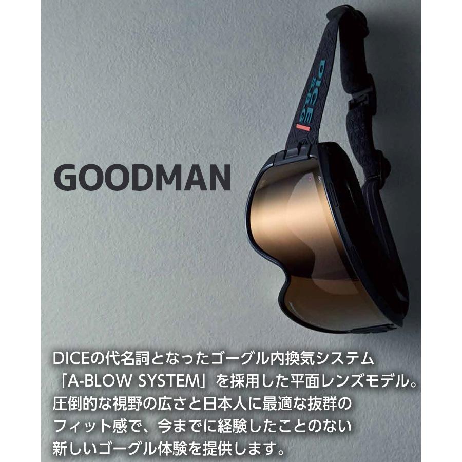 DICE（ダイス） 2026 DICE GOODMAN グッドマン スノーボード ゴーグル