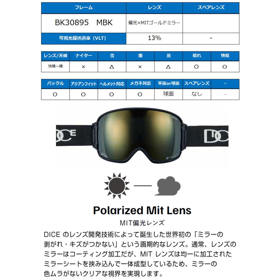 DICE 2024 ダイス BANK バンク スノーボード ゴーグル BK30895 DICE 2024 ダイス BANK バンク スノーボード ゴーグル BK30895