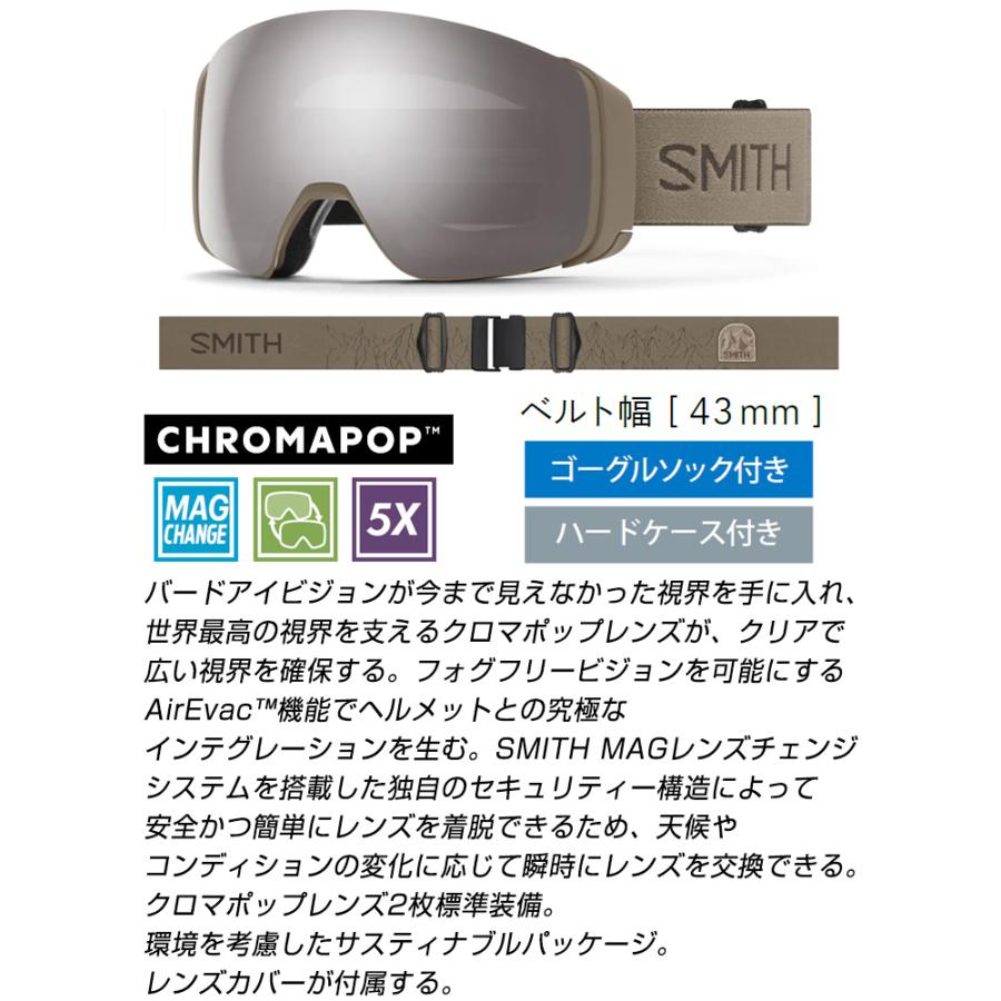 SMITH（スミス） 2026 SMITH スノーボード ゴーグル 4D MAG フォー