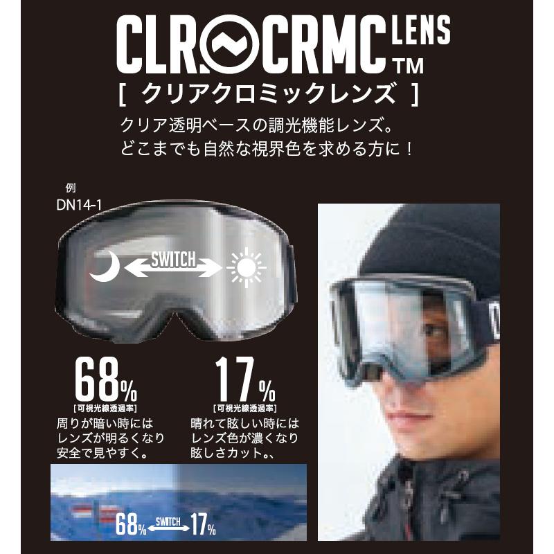 D:RECT ディレクト スノーボード ゴーグル BUGGY:2 カラー：Mat BLACK/Mat GRAY 調光レンズ：CLEAR PHOTO CHROMIC 平面_2