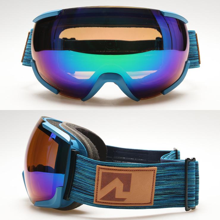 正規品 MARKER マーカー 16：10＋ スノーボード ゴーグル NIGHT BLUE レンズ GREEN PLASMA MIRROR