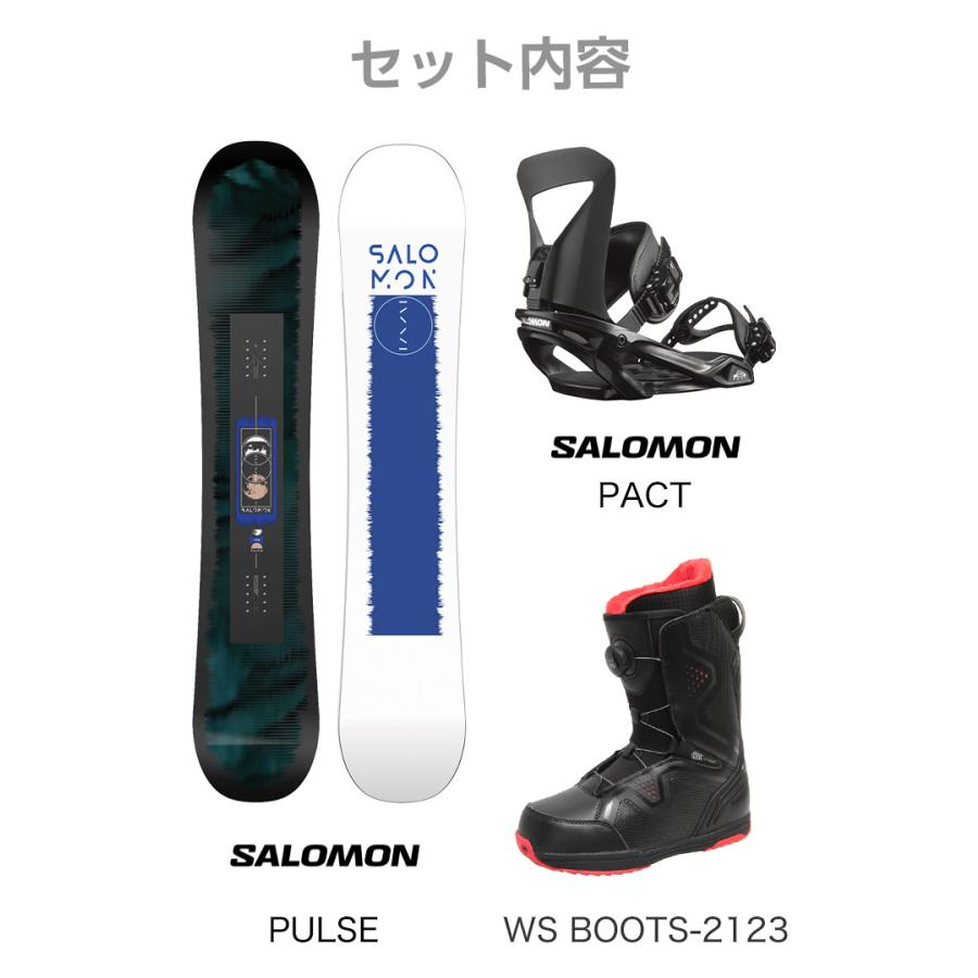 SALOMON 取付無料 サロモン PULSE パルス スノーボード ＆ PACT