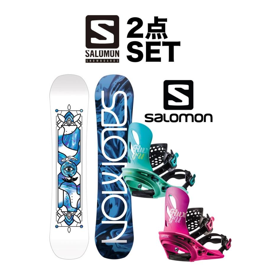 新春福袋21 スノボ 板 バインディング セット ビンディング スノーボード Gu Grom Flux Gypsy 2点セット キッズ Salomon キッズ スノーボード