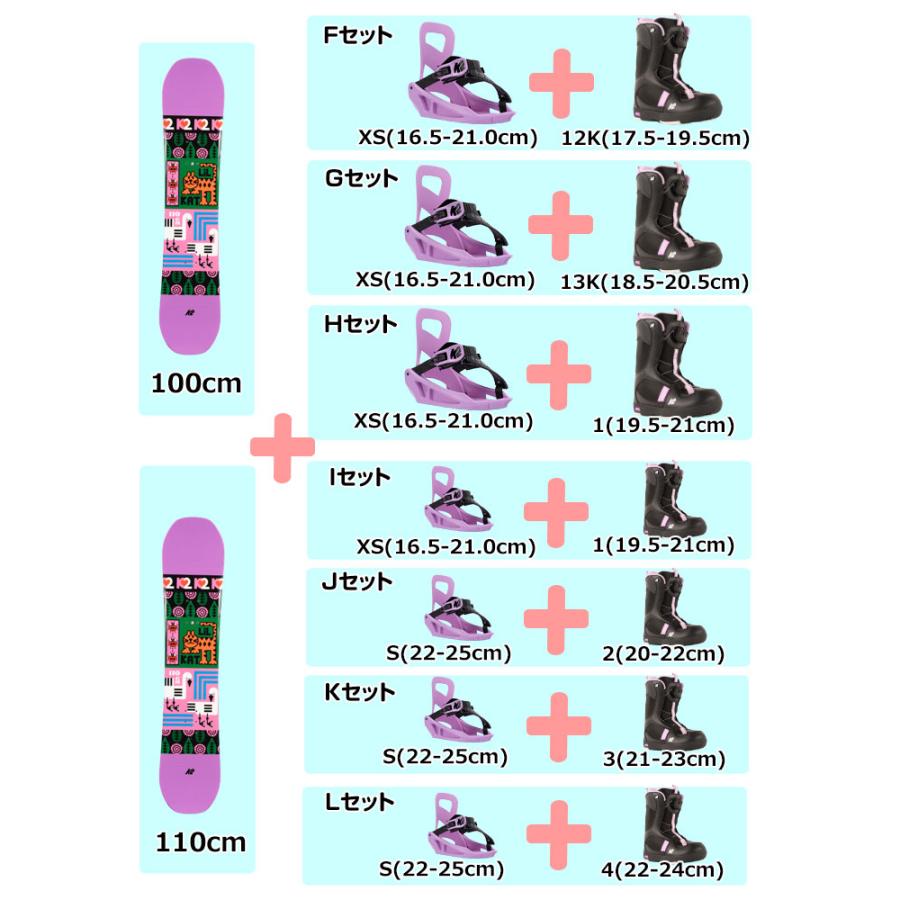 K2(スキー、スノーボード) 【キッズ スノーボード3点セット K2(スキー、スノーボード) 【キッズ スノーボード3点セット