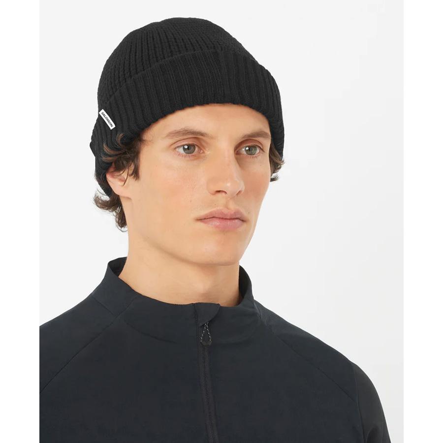 【最終値下げ】★新品未使用★　2026ニット帽　ブラック SALOMON（サロモン） 2026 SALOMON DOCKER BEANIE ドッカー ビーニー