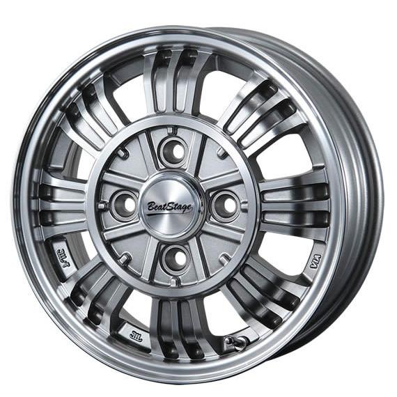 アルミホイール ホイールのみ4本セット ブレスト ビートステージSD-C  