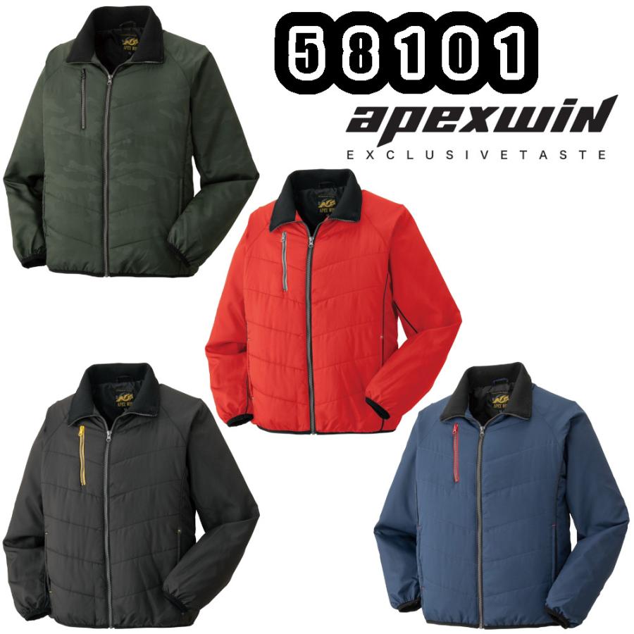 アタックベース M-5L 58101 セミフルジップジャケット apexwin 防寒着