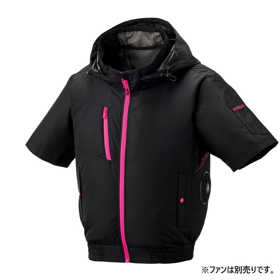 アタックベース S-7L 8845 空調風神服 チタンフード 半袖ブルゾン The