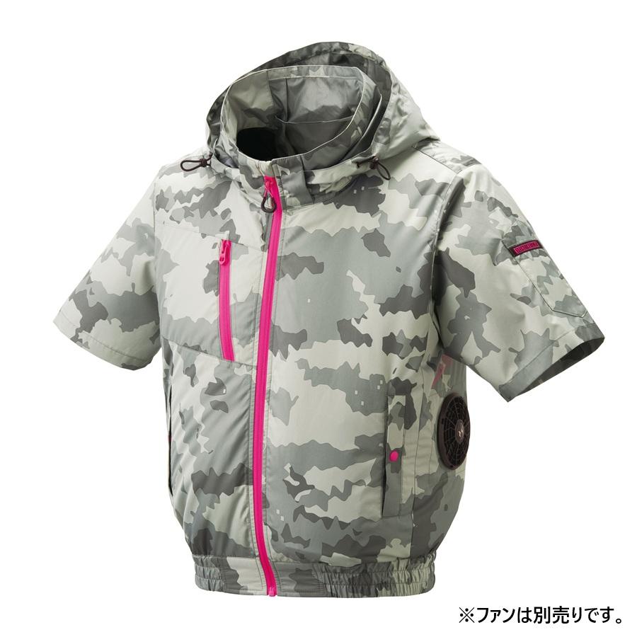 アタックベース S-7L 8845 空調風神服 チタンフード 半袖ブルゾン The