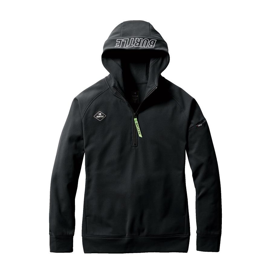 BURTLE（バートル） S.P S-XXL 4079 ハーフジップフーディ ユニ