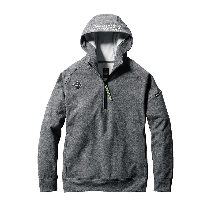 BURTLE（バートル） S.P S-XXL 4079 ハーフジップフーディ ユニ