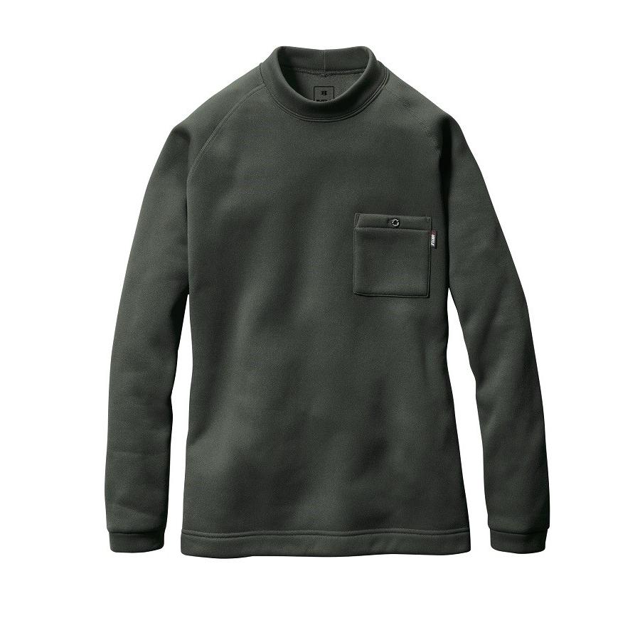 BURTLE（バートル） S-XXL 4093 モックネックホットTシャツ ユニ