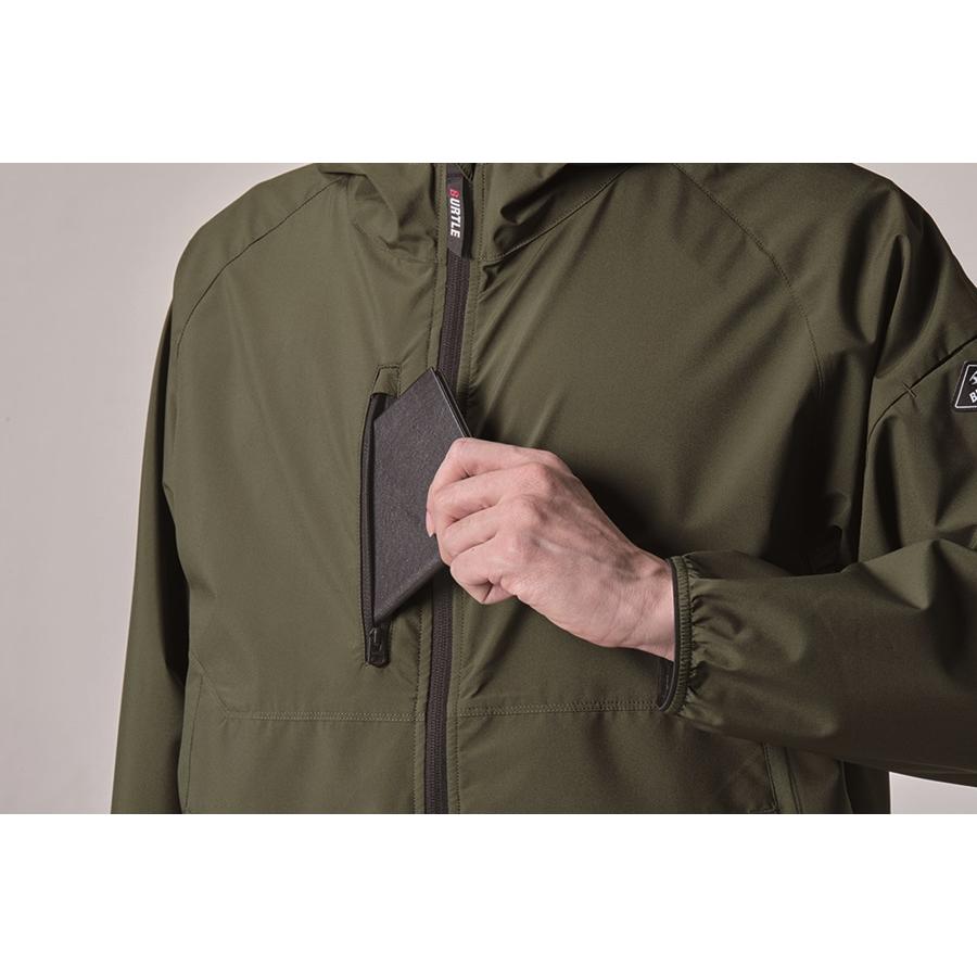 BURTLE 3XL 480 フーディジャケット ユニセックス 防寒 強撥水性 防風