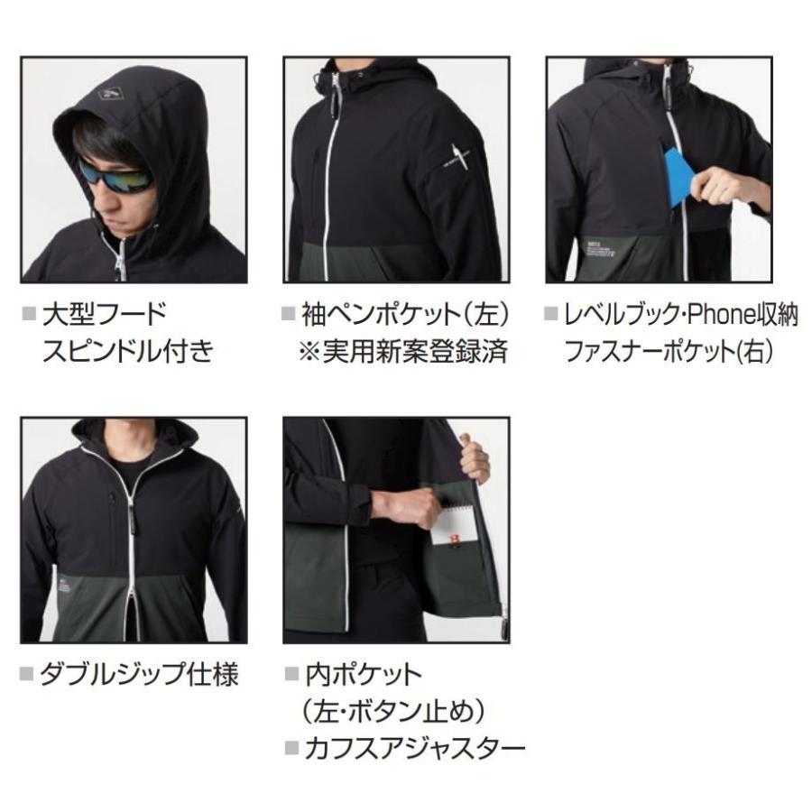 CDL ダークグレー フーディー Sサイズ BURTLE S-XL 9515 フーディジャケット 作業服 ユニセックス 夏用