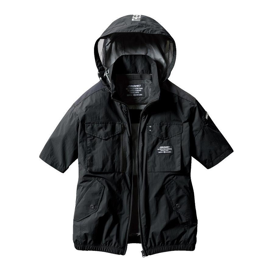 日本産XXL AC1156 エアークラフトタクティカル半袖ブルゾン 空調服