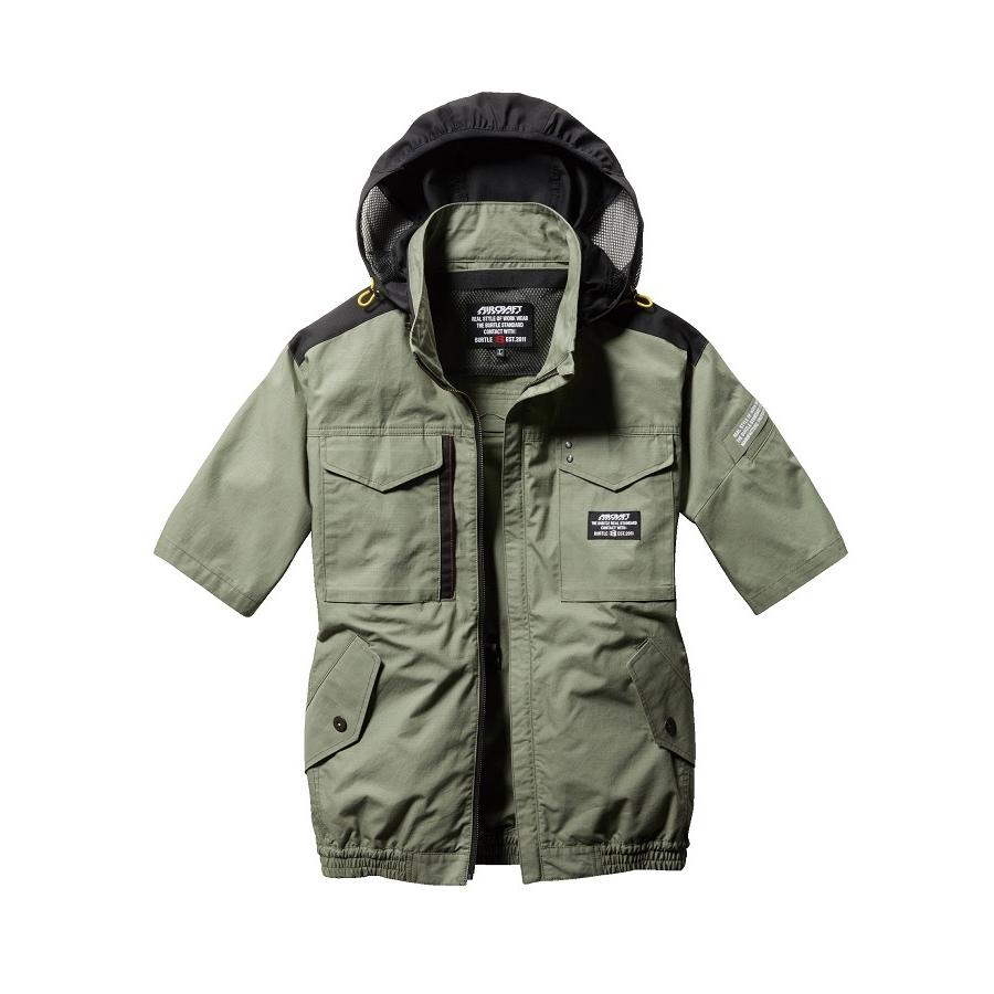 メ*君様 【新品未使用品】BURTLE バートル 空調服 Lサイズ 半袖 AC1 BURTLE S.P S-XL AC1186 エアークラフト半袖ブルゾン 空調服