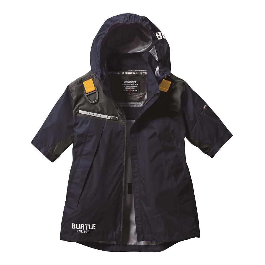 BURTLE（バートル） P.S. S-3XL AC1196 ACフーディ半袖ジャケット 2023