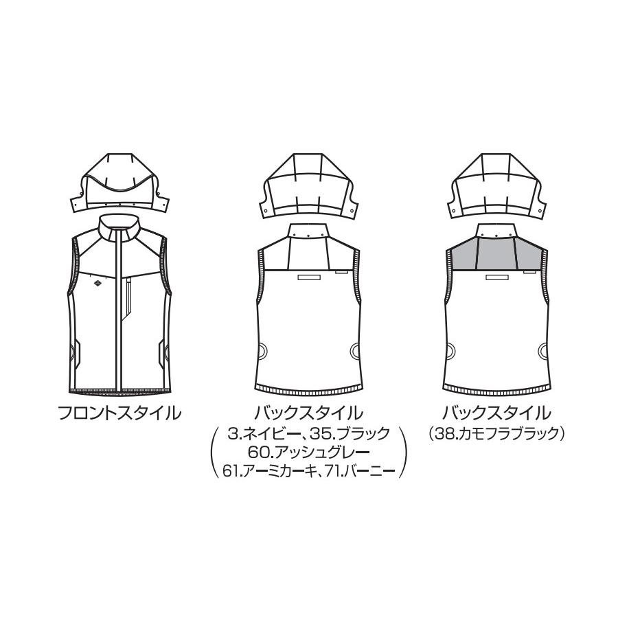 BURTLE（バートル） S-3XL AC2064 ACベスト 2025年モデル エアー
