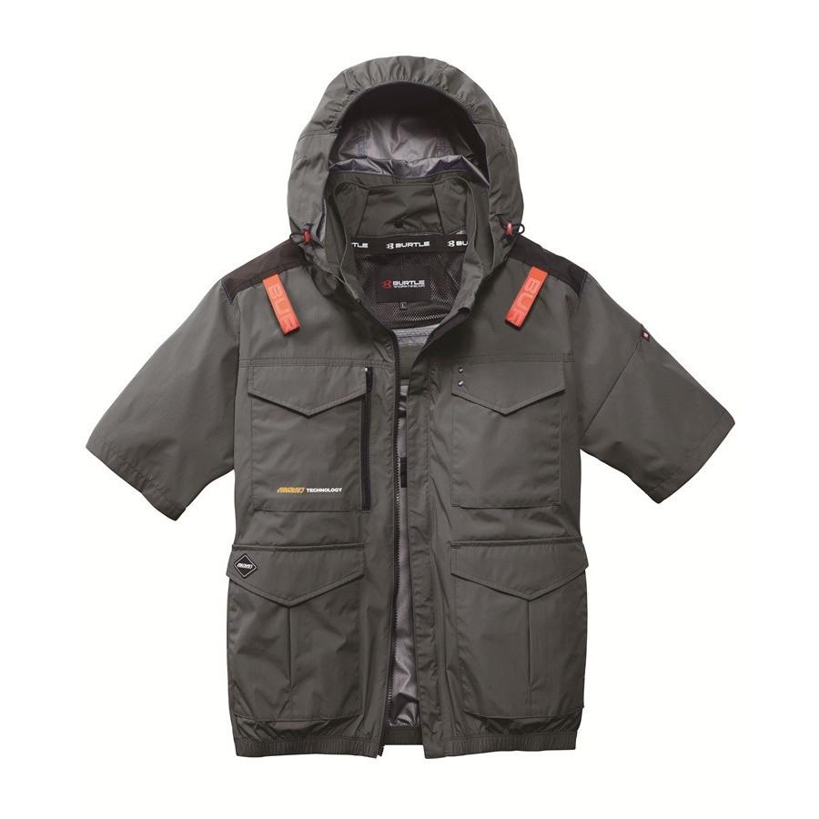 BURTLE（バートル） S-4XL AC2106 AC半袖ブルゾン バッテリーファン