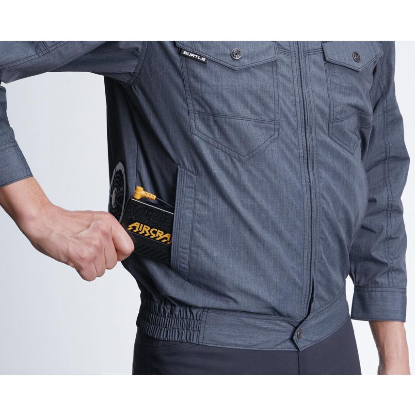 BURTLE AIRCRAFT 空調服用冷却グッズ BURTLE SS-LL AC7141 エアークラフトブルゾン 空調服 作業服