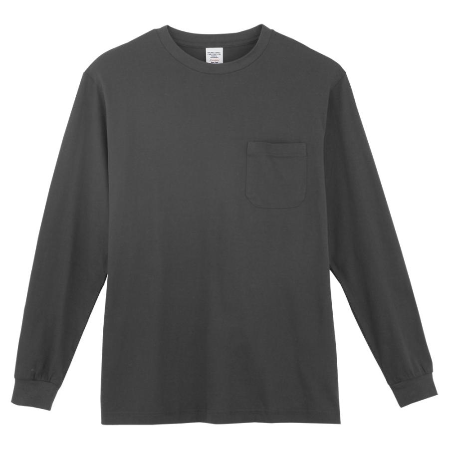 S-LL 作業服 CO-COS 長袖Tシャツ 3008 ポケット付き 丸首 WORLDPAL 綿