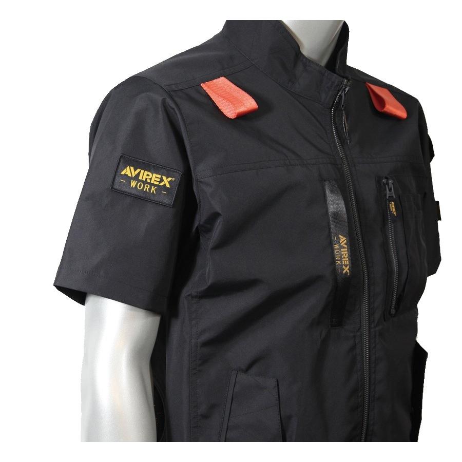 ワークル　空調服　M AVIREX WORK（アヴィレックスワーク） M-5L AV412 ワークベスト 空調