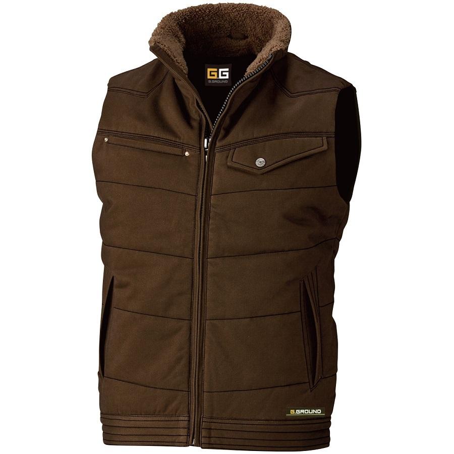 M-LL 5506 防寒ベスト G.GROUND 防寒着 作業服 SOWA 桑和 綿100