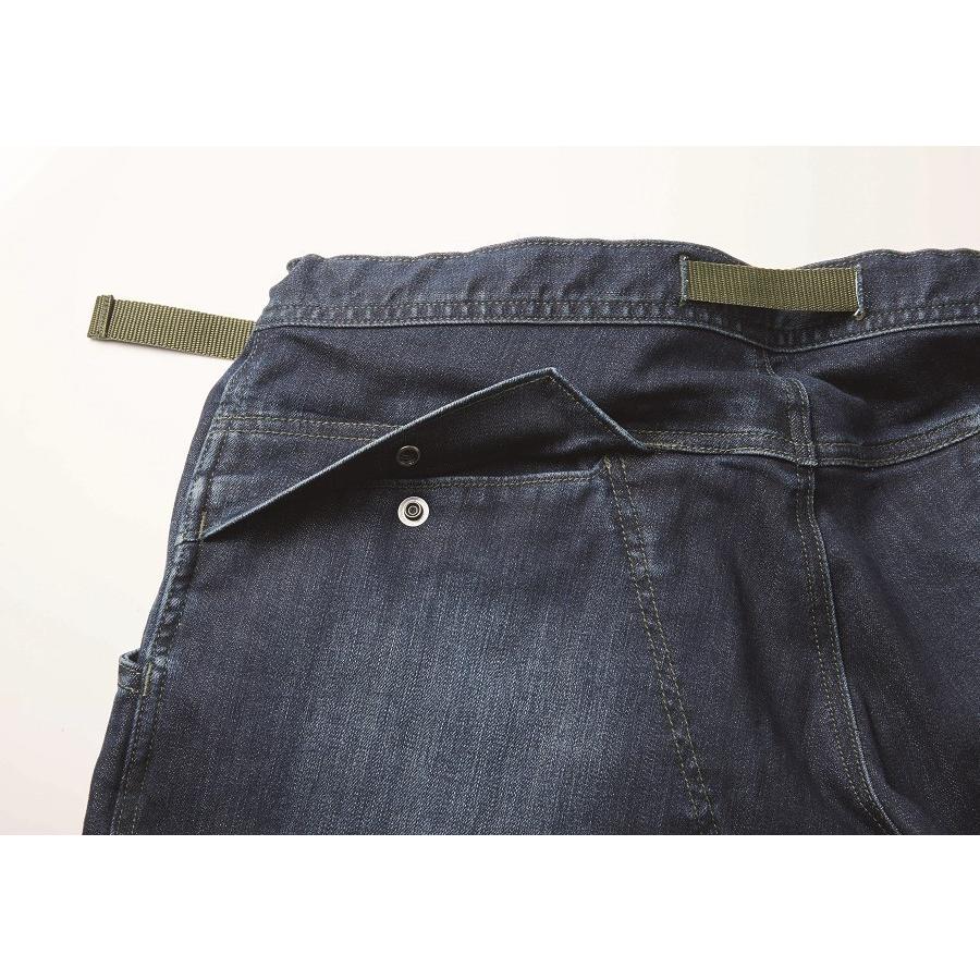 寅壱 5L 作業服 デニムトラスタイルパンツ 8830-720 ストレッチ デニム