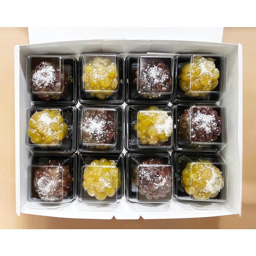 上生菓子】2色 鹿の子12ヶ詰め（大納言・鴬豆）【贈答品】ギフト