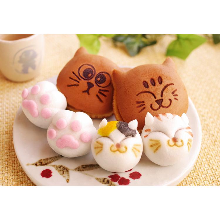 人気商品【猫の和菓子大満足セット 詰め合わせ6個入】ギフト 贈答品