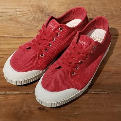 Spring Court（スプリングコート） ツイルコットンスニーカー（レッド