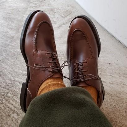 【Made in Japan】THE HARVEY Uチップ　革靴 THE HARVEY ユーチップシューズ BOND（ダーク