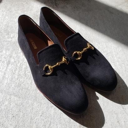FILIPE SHOES ブラック スエード　ローファー シューイズム ビットローファー 21143（ブラックスエード） : SO-KUTSU