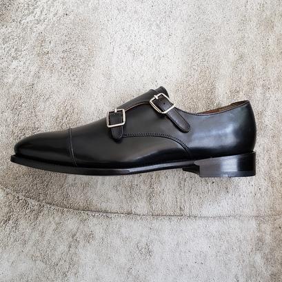 価格交渉可　美品　シューイズム　SHOEISM ダブルモンクストラップ シューイズム ダブルモンクストラップ 302（ブラック） : SO-KUTSU