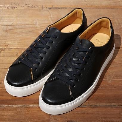 ｔｏｓｓ レザースニーカー Chester ブラック ホワイト Tosschesterblwh So Kutsuヤフーショッピング店 通販 Yahoo ショッピング