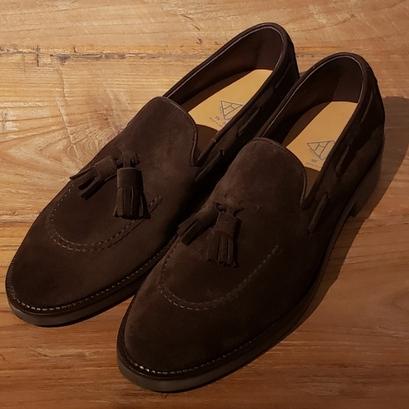 WH ダブルエイチ タッセルローファー WHF-0002J（ダークブラウン