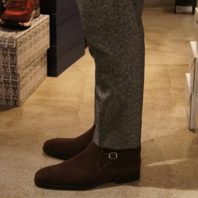 POLPETTA（ポルペッタ） サイドストラップブーツ（ダークブラウン